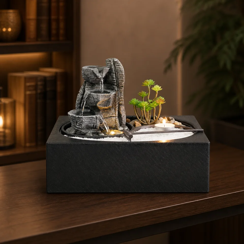 Cliff Cascade Zen Garden water fountain, model LR62927
