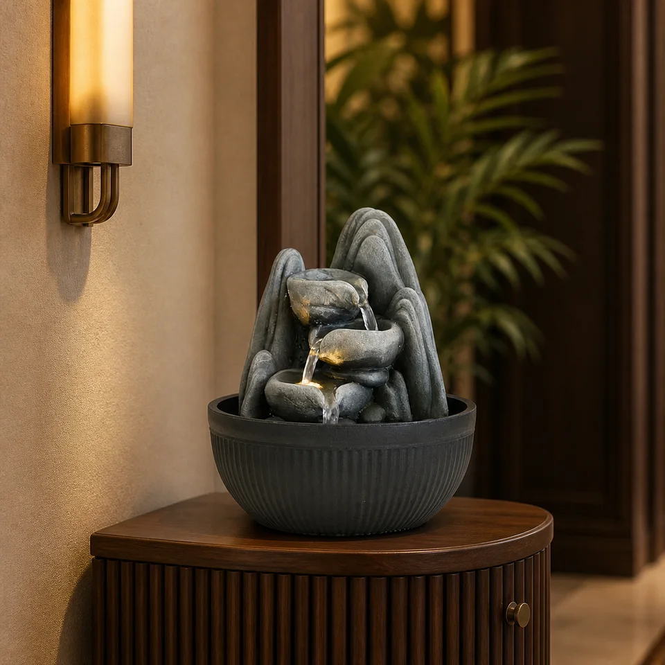 Mountain Bowl Cascade water fountain, model LR62956