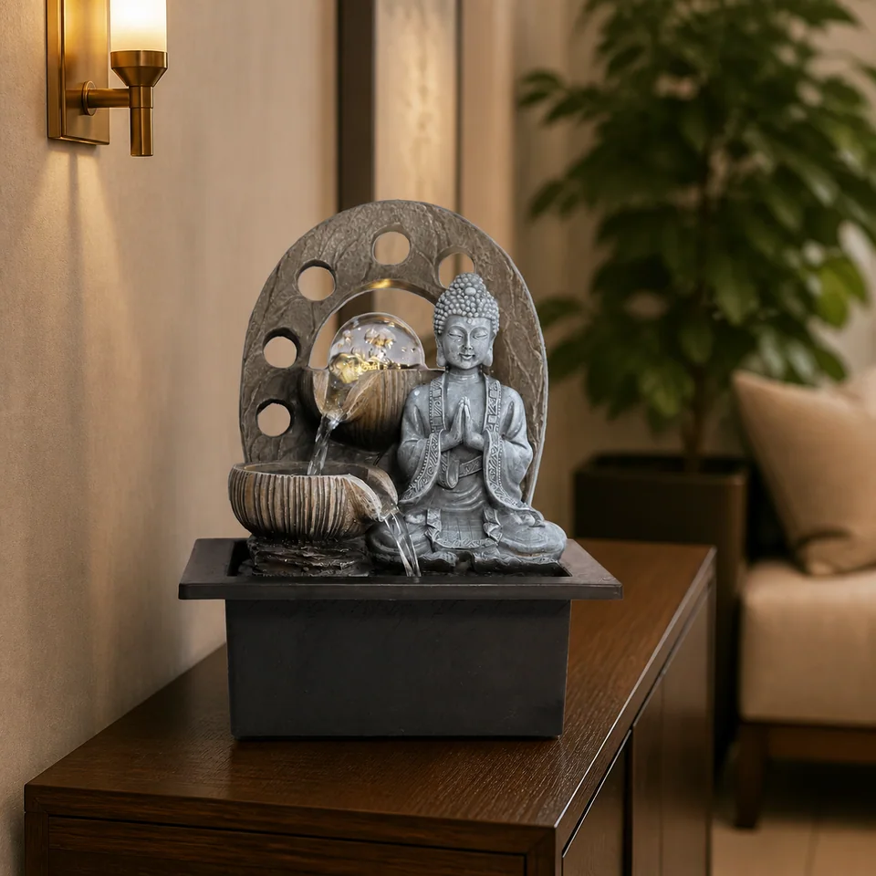 Buddha Sphere Cascade water fountain, model LR63128