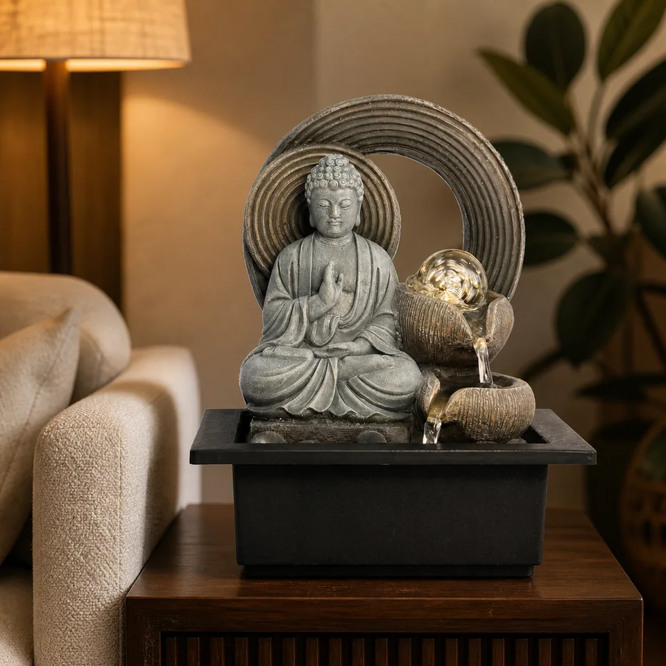 Zen Halo Buddha water fountain, model LR63131
