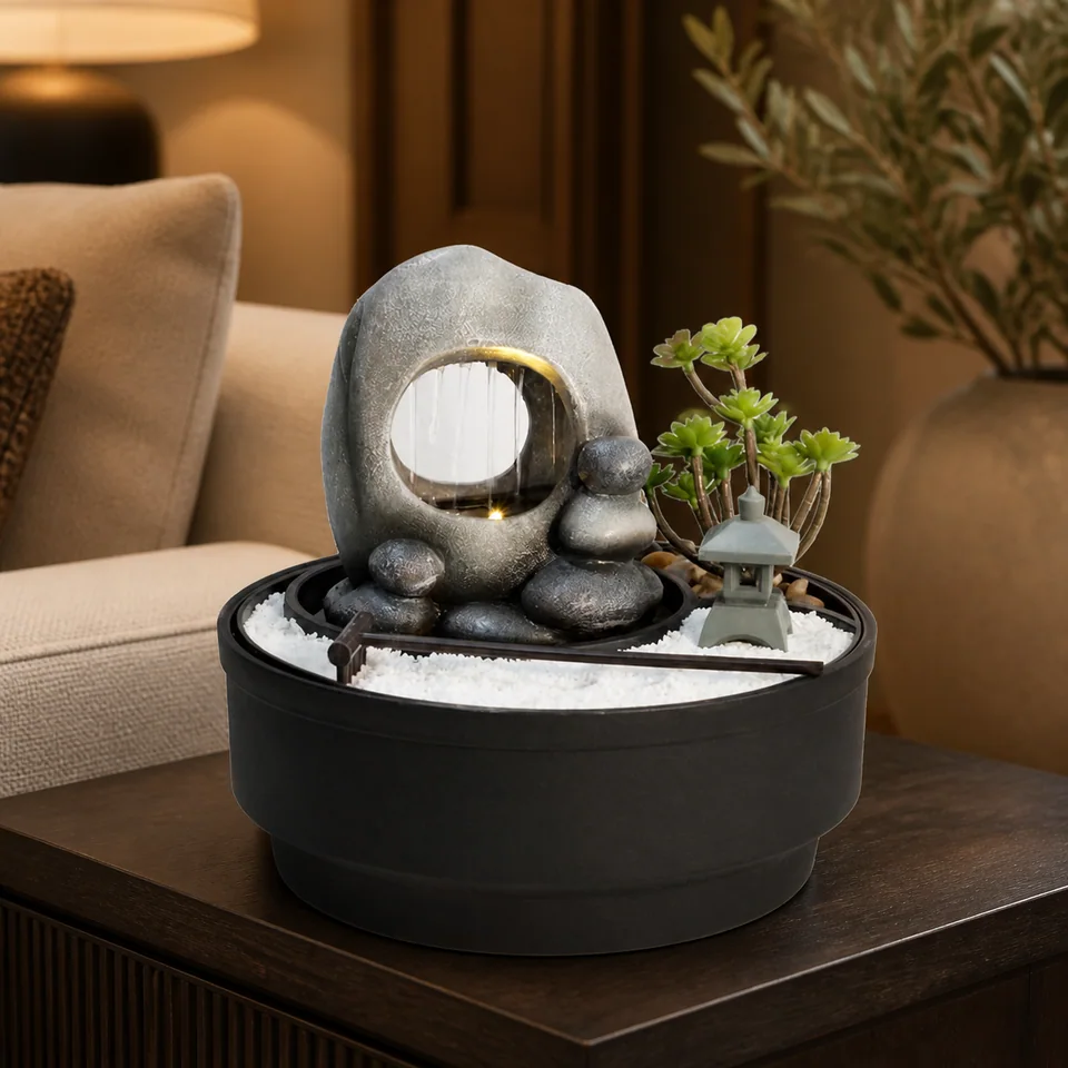 Zen Rain Curtain Garden water fountain, model LR63142