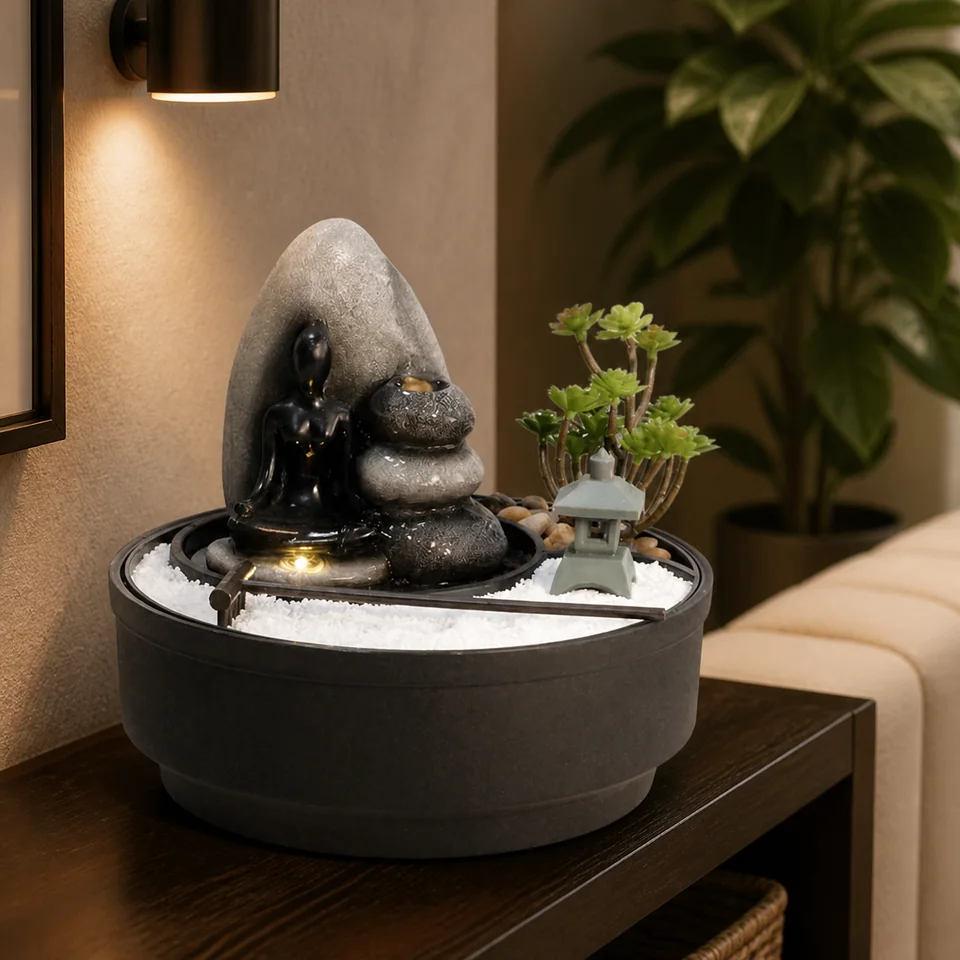 Buddha Stone Garden water fountain, model LR63146