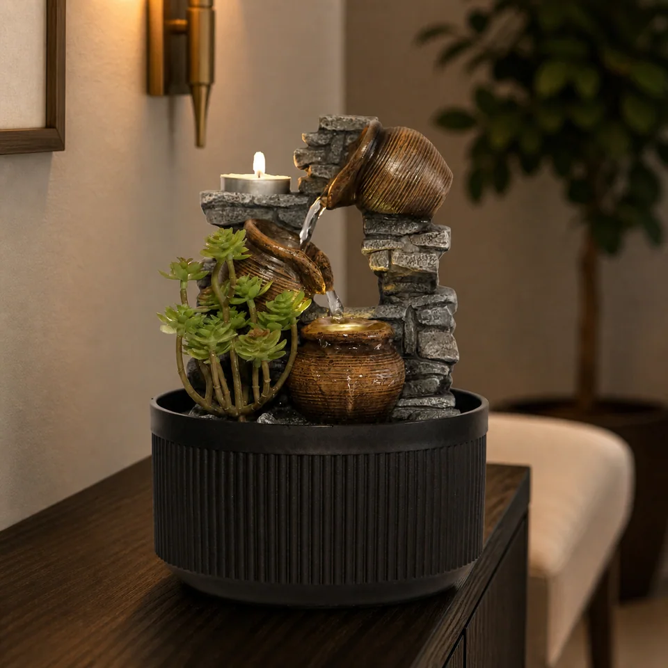 Pottery Wall Cascade water fountain, model LR63488