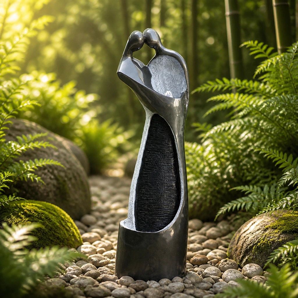 Couple Cascade Fountain water fountain, model LR61057-2